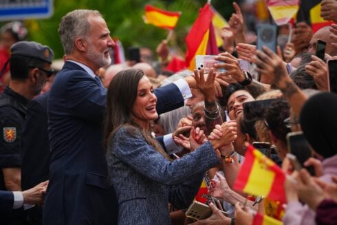 King Felipe and Queen Letizia greeted by ‘Ceuta is Spain!’ chants as royals make historic visit to African enclave two months on from migrant crisis