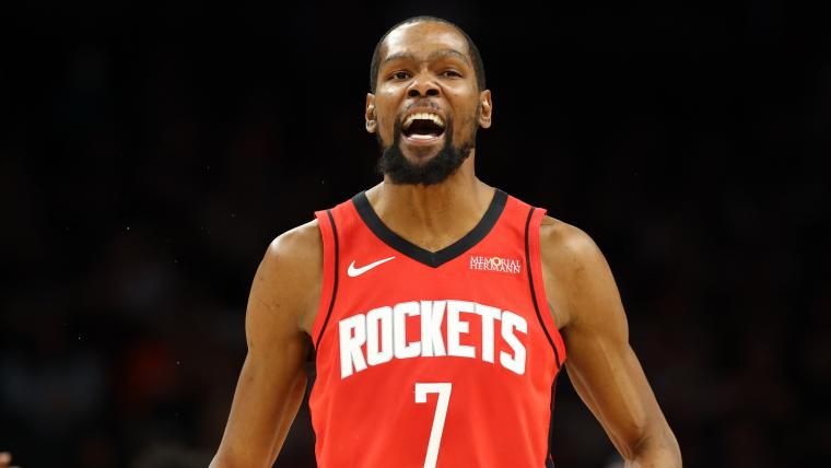 Rockets predicted to trade Kevin Durant to Cavs for $411M former MVP in 4-team blockbuster deal