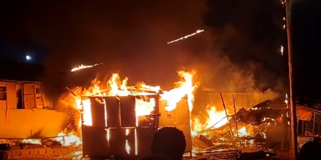 Fire ravages wooden structures at Tantra Hill’s Golden Door area