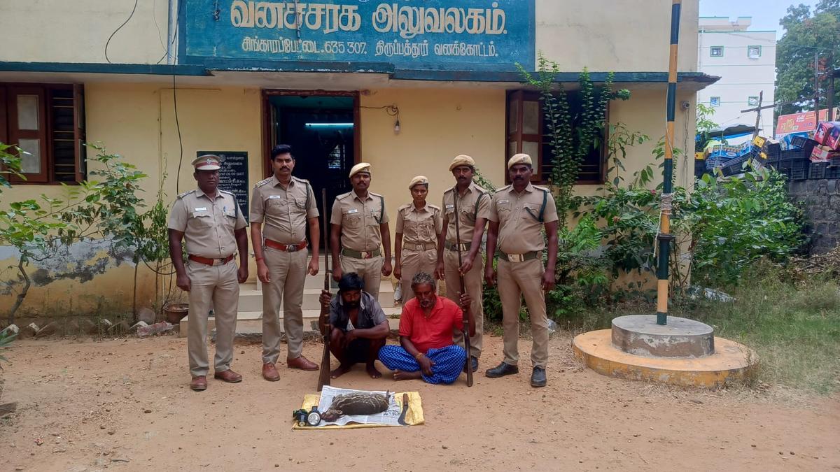 Forest officials arrest two persons for poaching