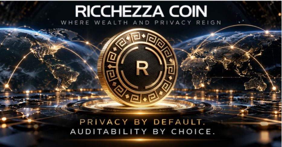 Privacy by Default. Disclosure by Choice:Ricchezza Coin Prepares to Launch Layer 1 Privacy Ecosystem