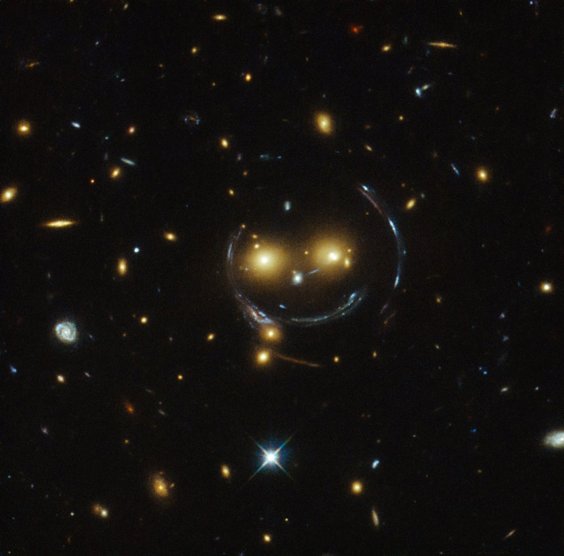 NASA Shares Image of a Galactic Smiley Face