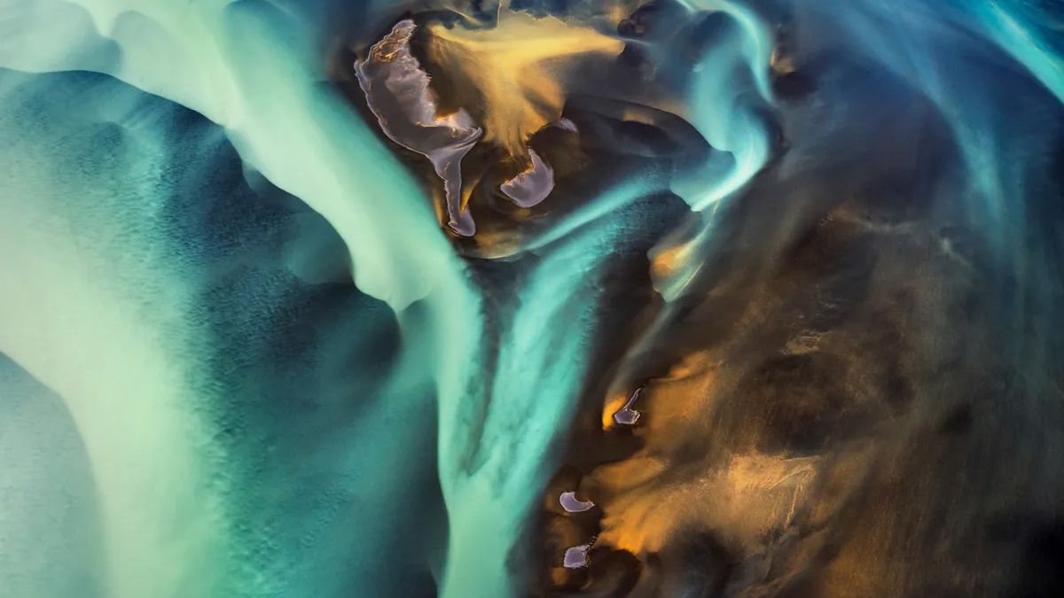 These breathtaking aerial shots show climate change from a new perspective