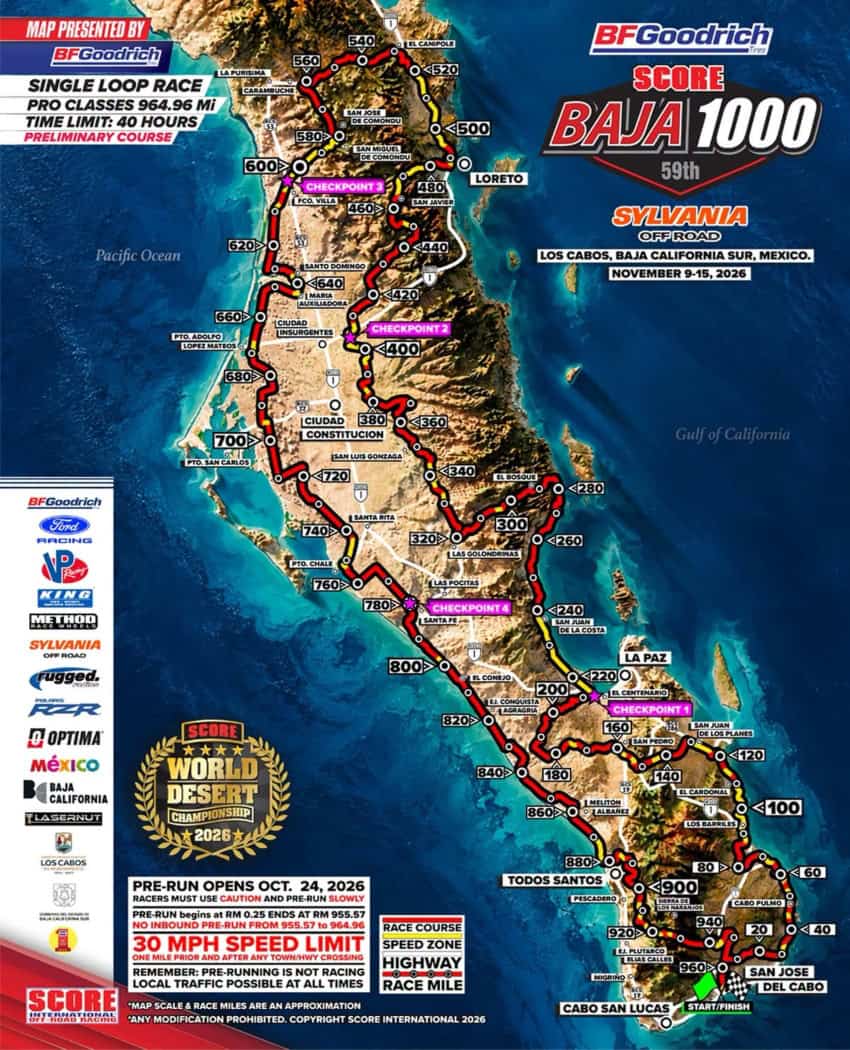 MND Local BCS: Historic ‘Cabo to Cabo’ running of the Baja 1000 announced for November