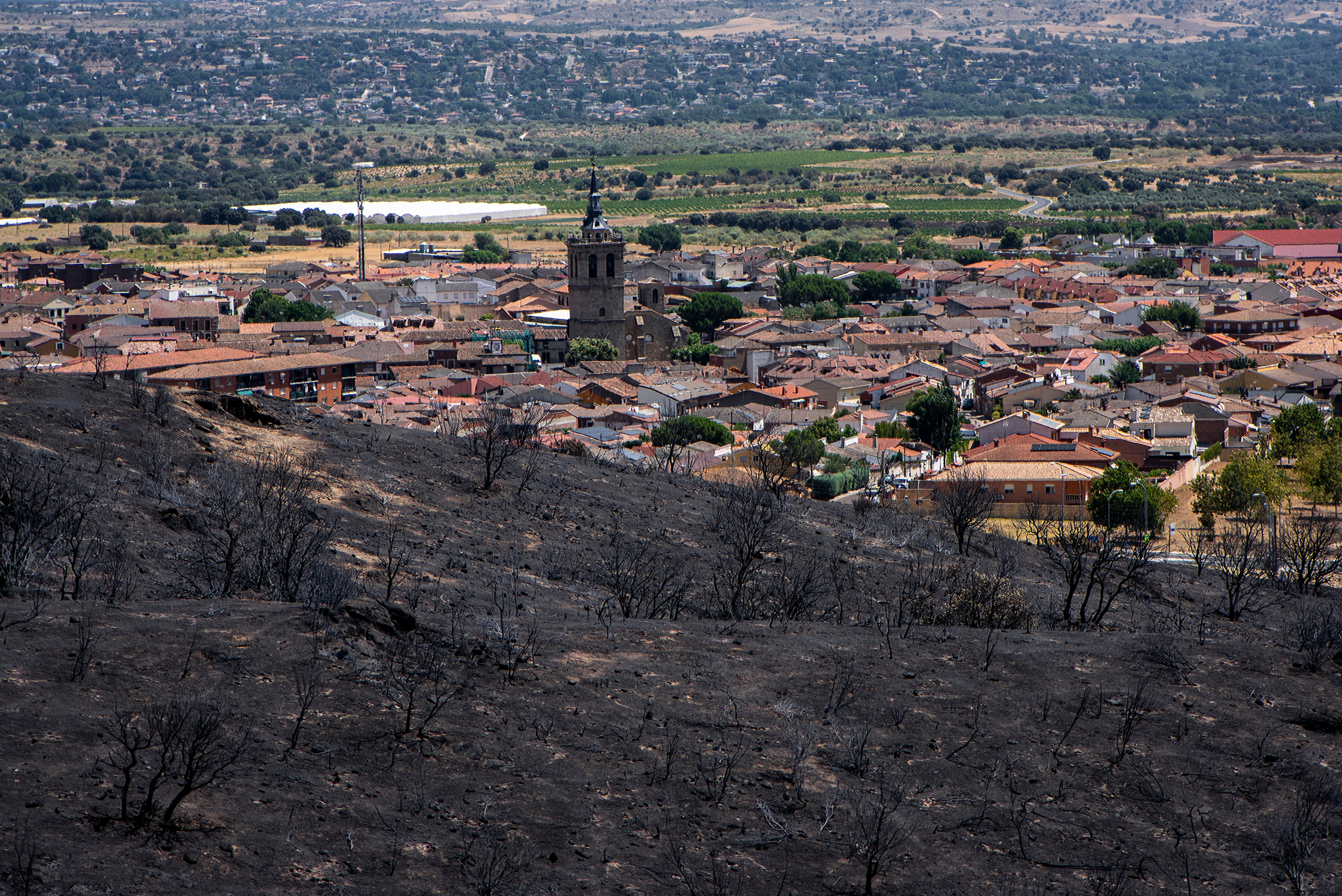 Controlled the fire in the Sierra Oeste of Madrid after 14 days burning