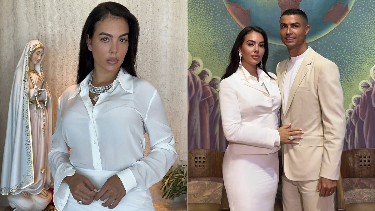 Georgina Rodríguez Wears Ultra-Rare 342 Carats Of Diamonds For Her Private Wedding With Cristiano Ronaldo At Their Portugal Home