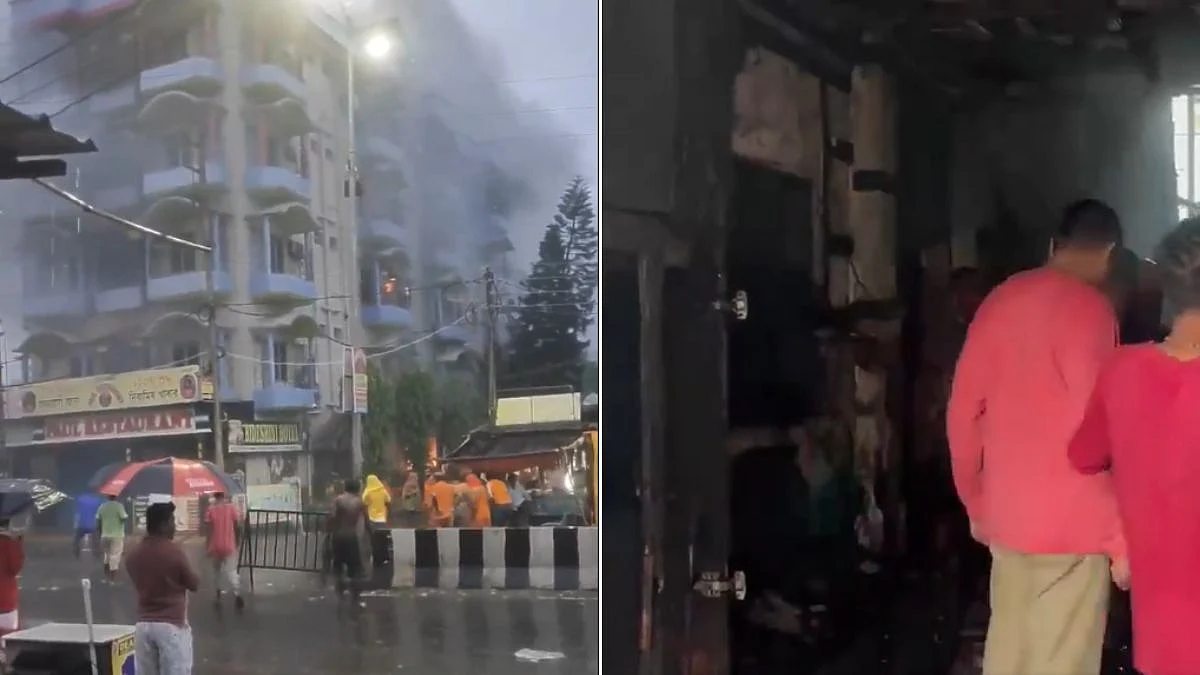 Tarapith Hotel Fire Tragedy: 7 Killed, Several Critically Injured As Massive Blaze Engulfs Four-Storey Hotel In West Bengal | Video