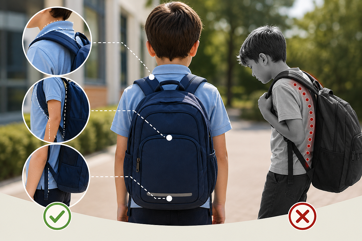 Why backpack fit matters to a growing back for kids