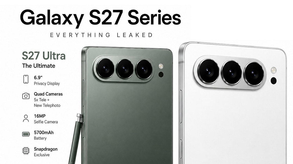 Samsung Galaxy S27 Ultra, Galaxy S27 Pro Design Leak Suggests Major Camera Overhaul Ahead Of Launch