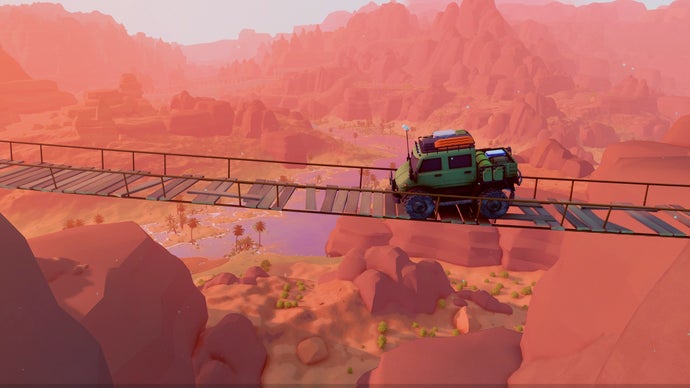 Over the Hill's off-roading simulation winches you in with a more laid-back take than SnowRunner's, but it'll still bite careless drivers