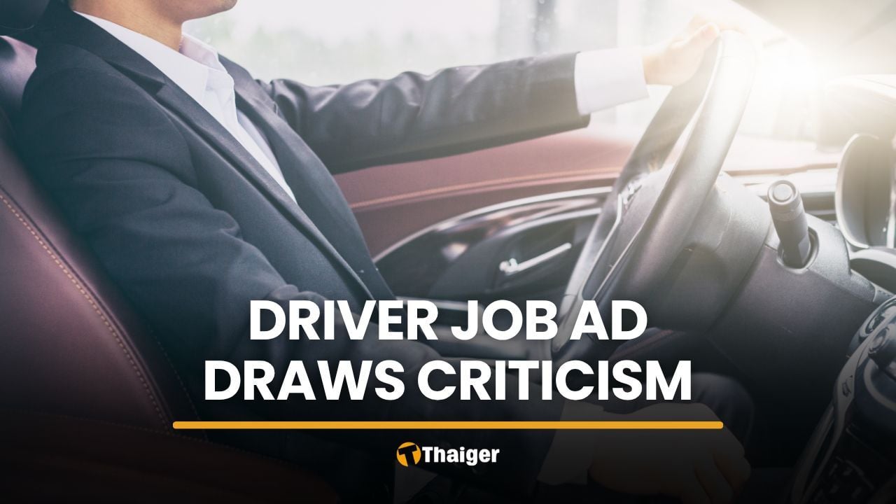 Netizens appalled by 30,000-baht driver job with one day off