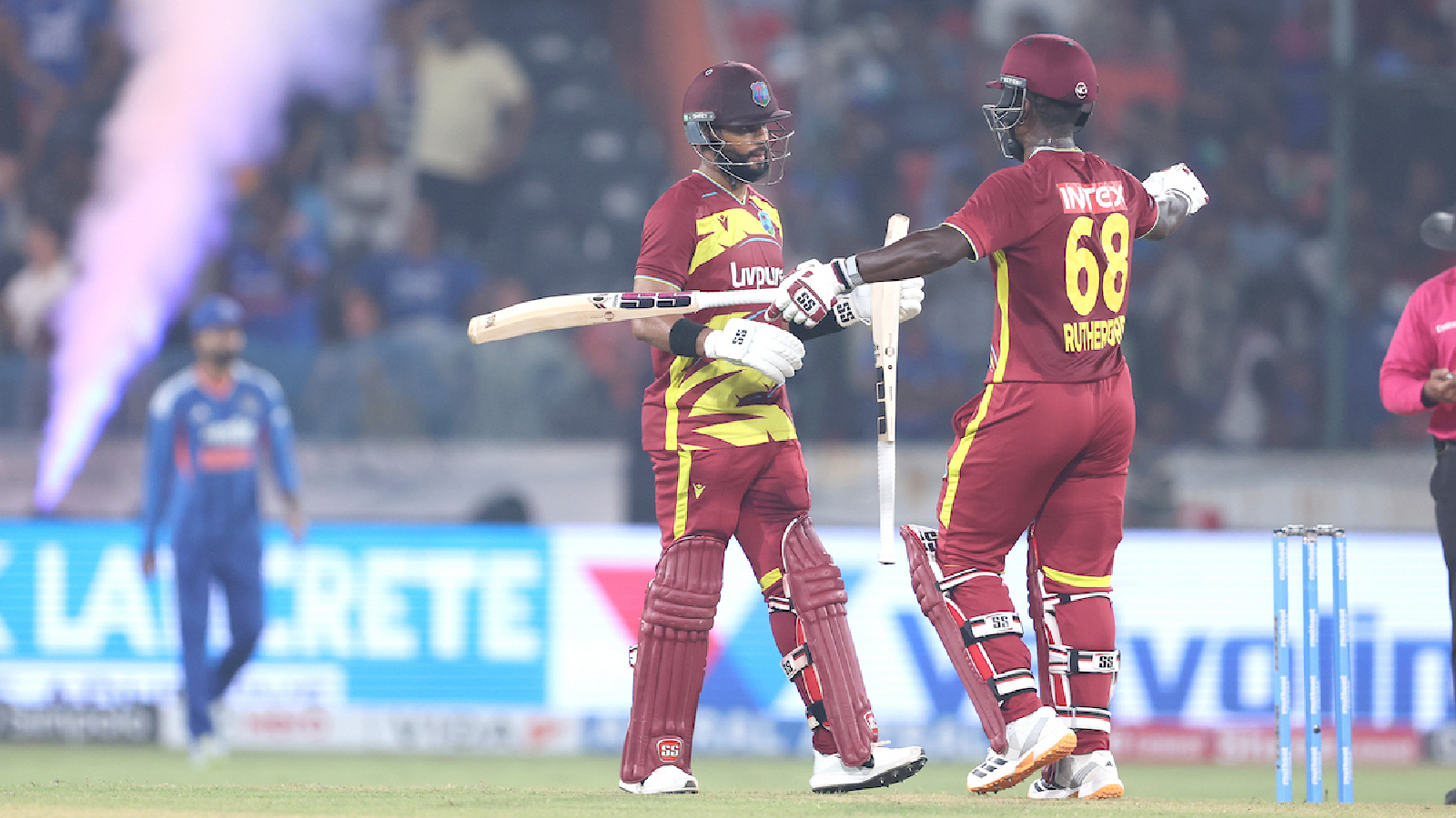 In another high-scoring match, Windies firepower wins the day