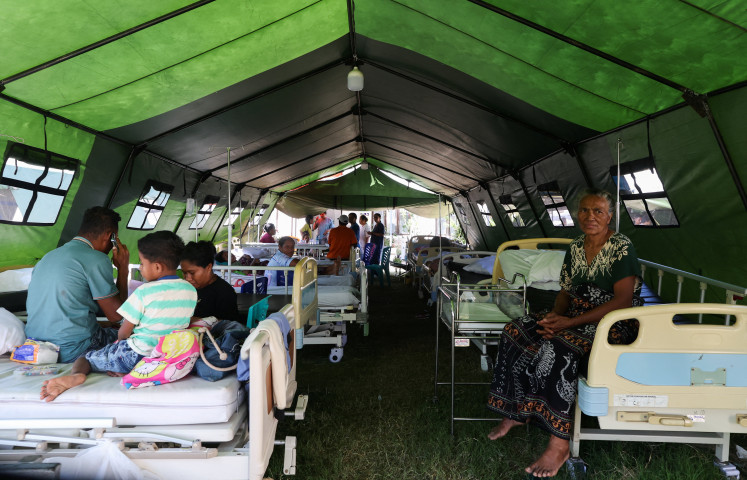 Search for quake victims underway on Independence Day