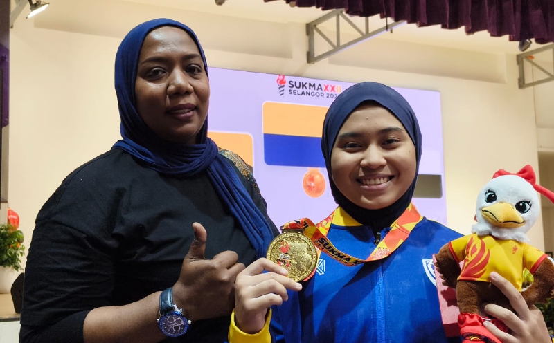 Surprise visit from mum inspires Nurqalida to Sukma gold