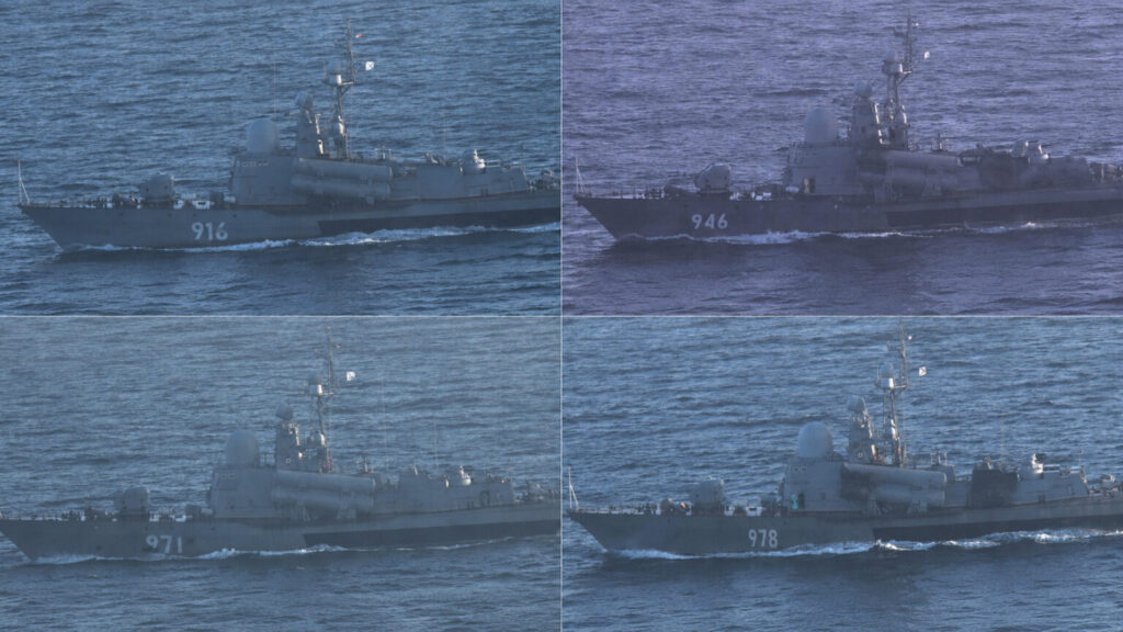 Japan tracks four Russian missile boats passing close to its coast off Hokkaido