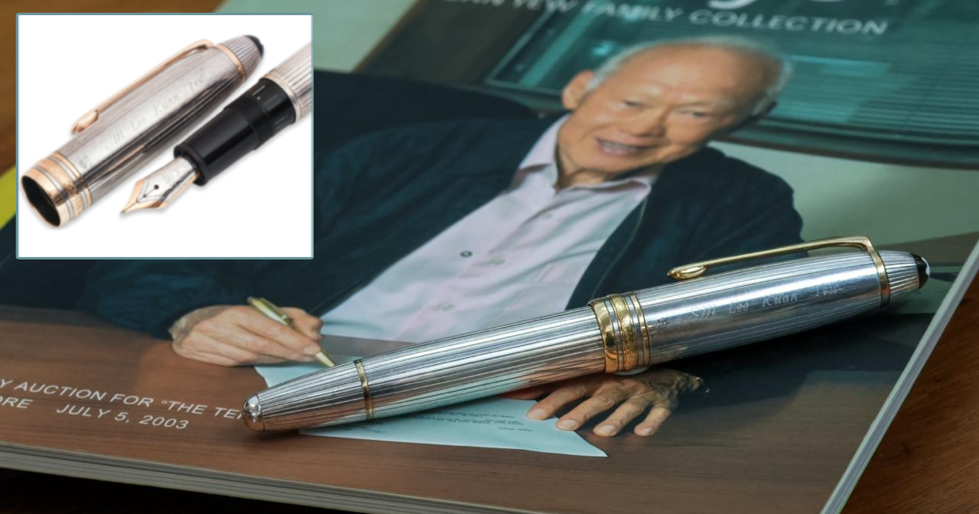 Lee Kuan Yew’s pen sold for S$461,500 at auction in S’pore