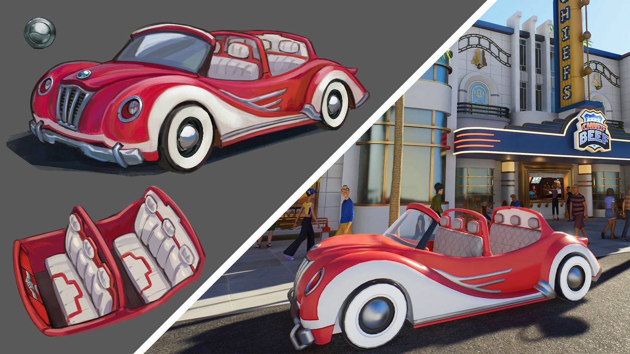 How Planet Coaster 2’s artists made Hollywood work as a theme park
