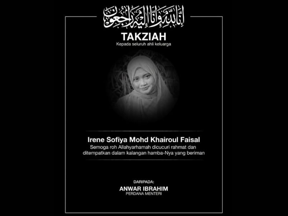 Johor student charged with the murder of Form Four classmate Irene Sofiya