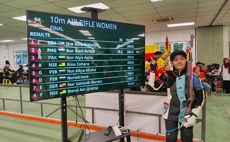 Future doctor Aina hits target to capture maiden Sukma title