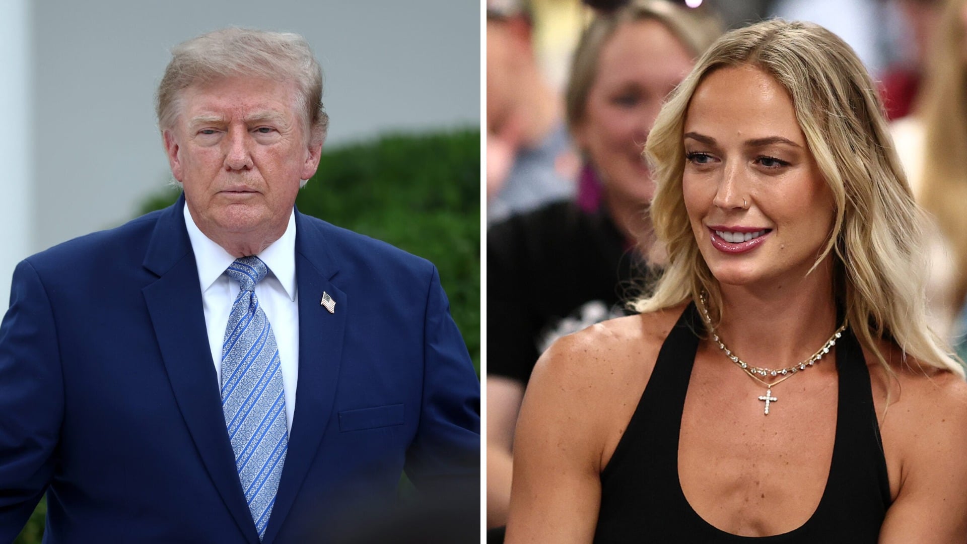 Fans are split after Donald Trump shared Sophie Cunningham’s iconic pose on social media