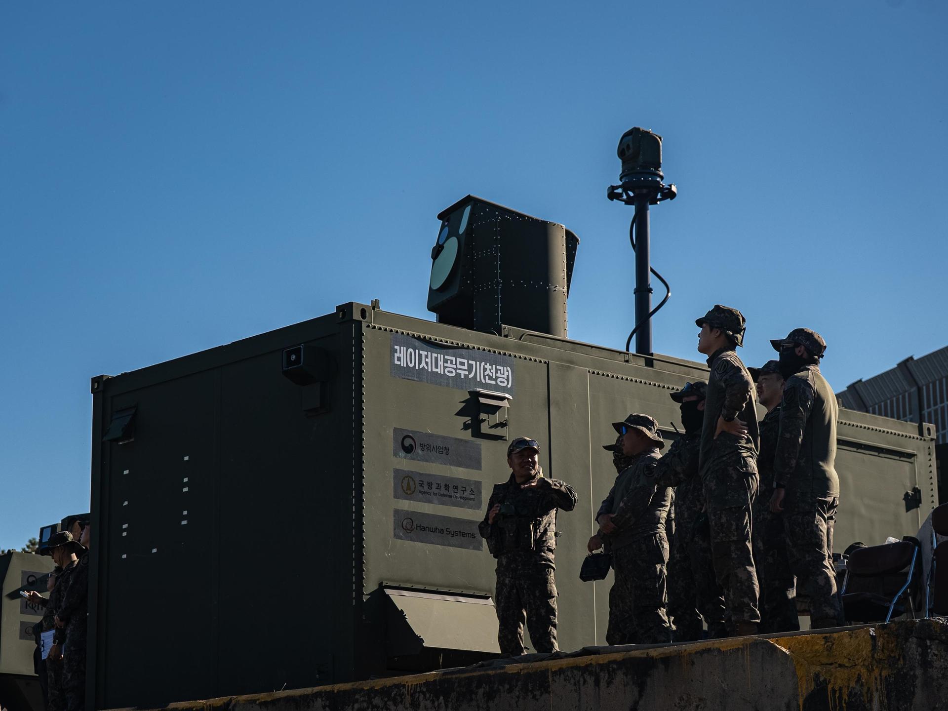 Hanwha Systems' laser weapon intercepts all target drones in live demonstration