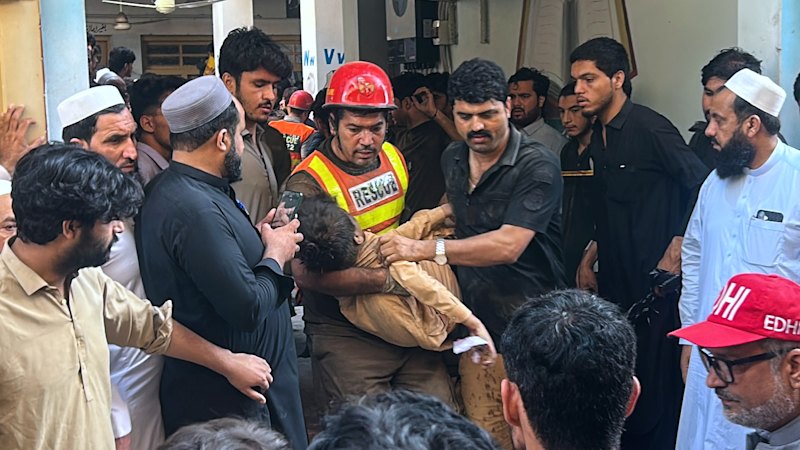 At least 27 students killed in school roof collapse in Pakistan