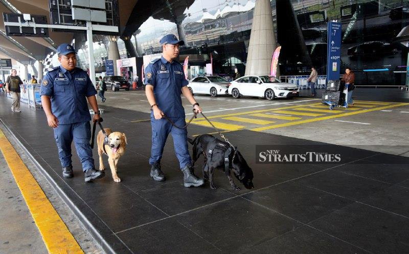 K9 unit steps up patrols at KLIA during peak hours