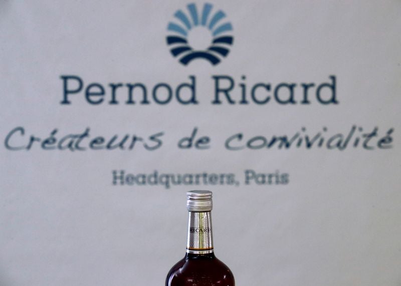 Pernod Ricard first quarter sales fall less-than-expected, cautious optimism on China