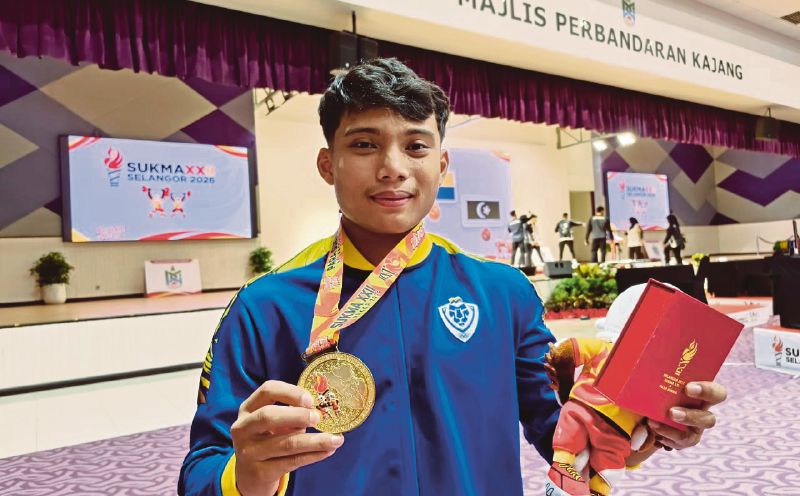 Injured Aimran fights through pain to win Sukma gold