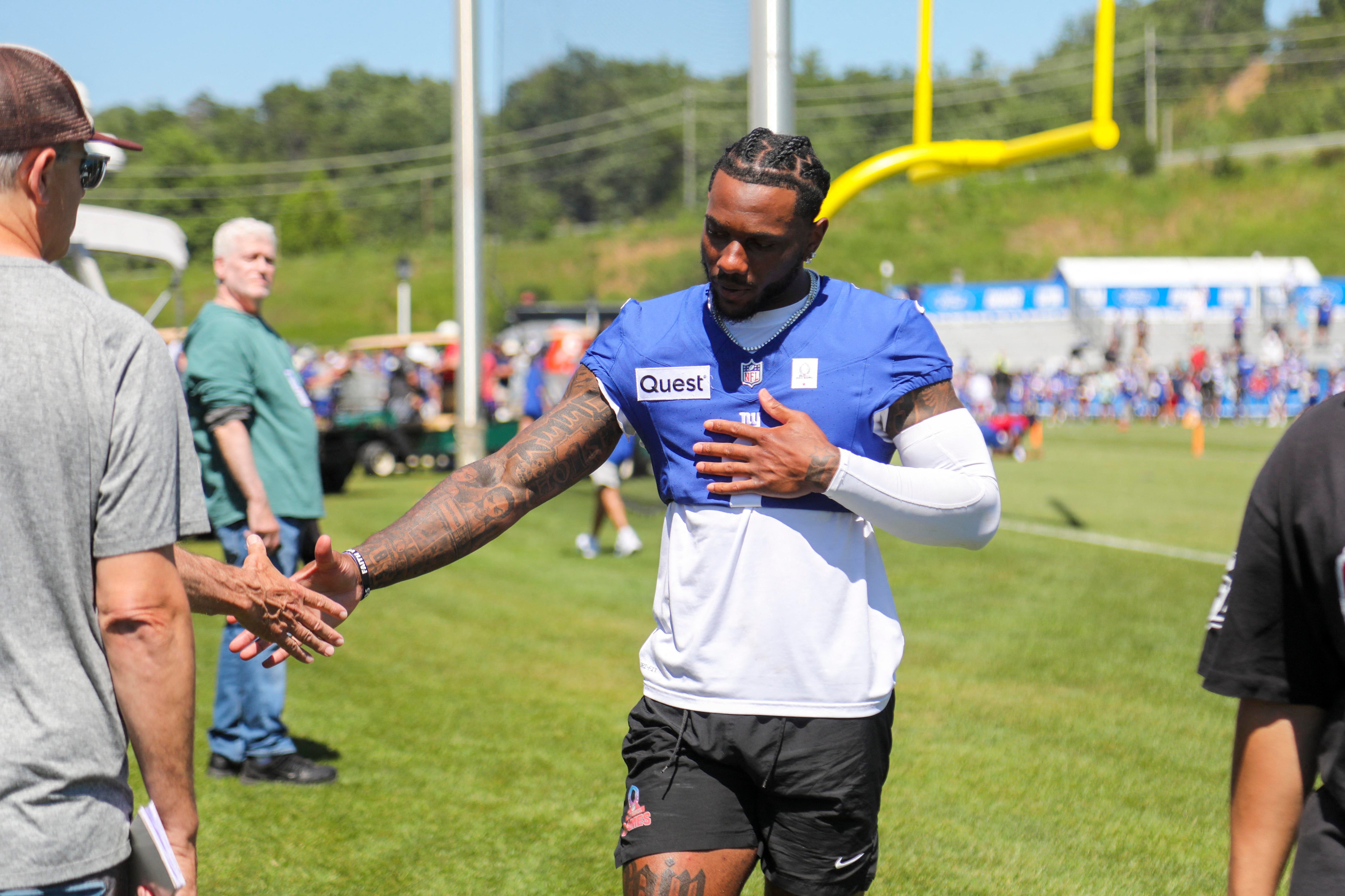 NY Giants’ Malik Nabers could progress to live team drills this week
