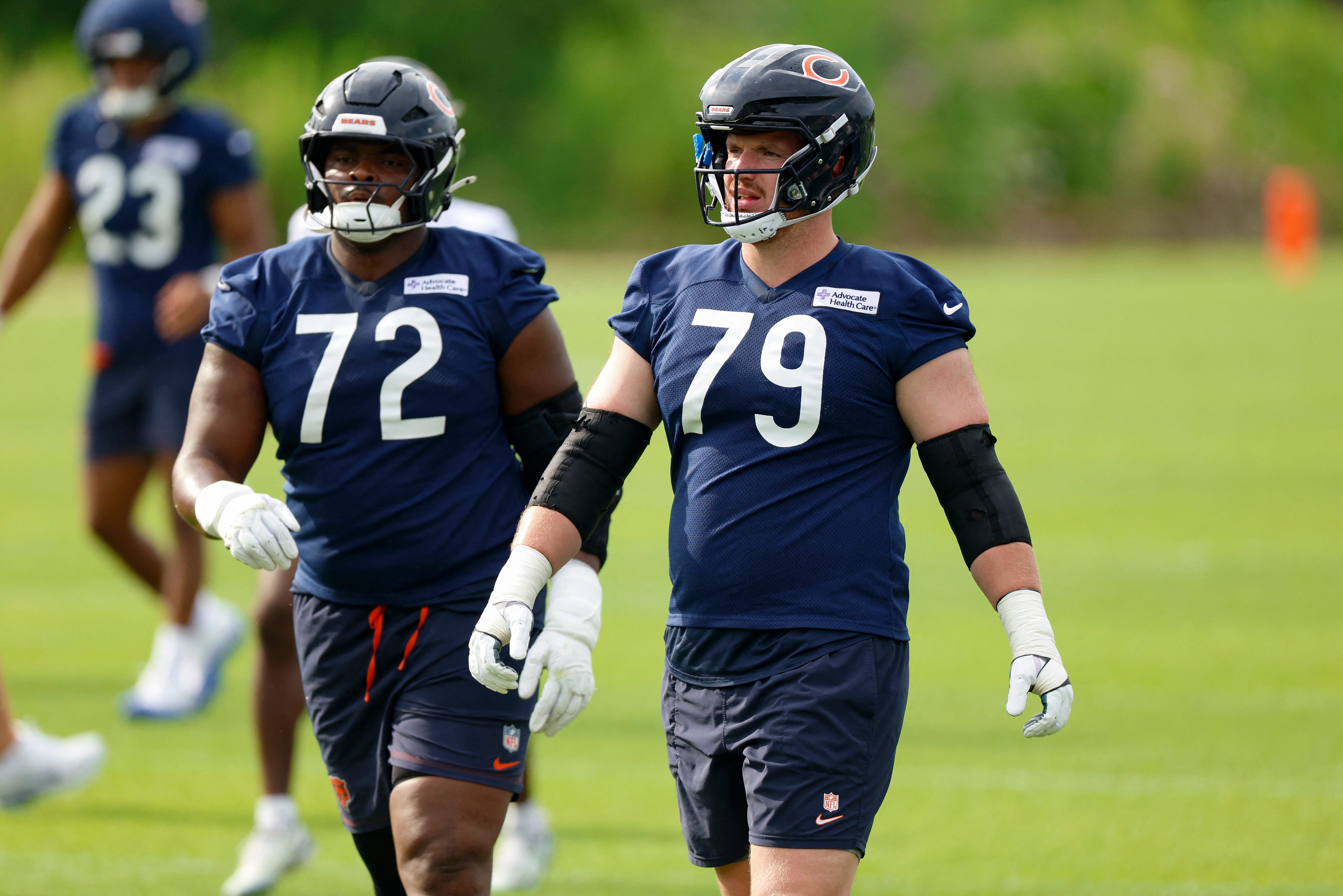 Bears OC Press Taylor sounds off on left tackle competition