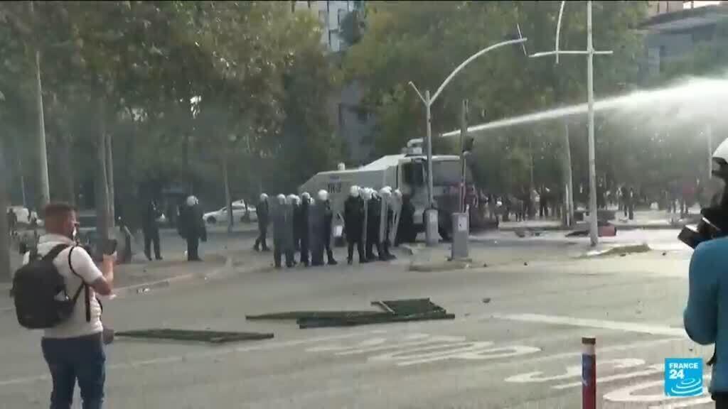 Albania's leader defies calls to resign as student protesters rampage in capital