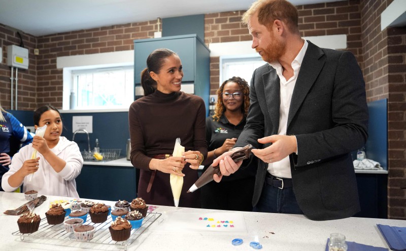 'Great to be back!' Harry, Meghan in first joint outing since UK return