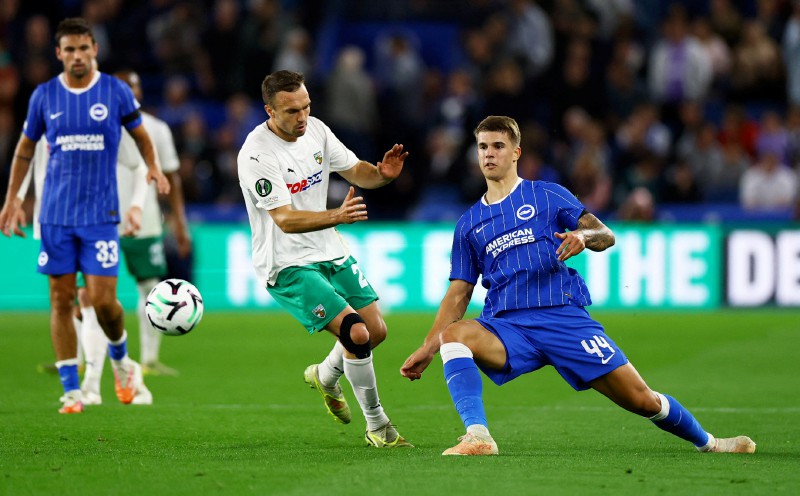 Brighton cruise in Conference League as Monaco win, Ajax lose