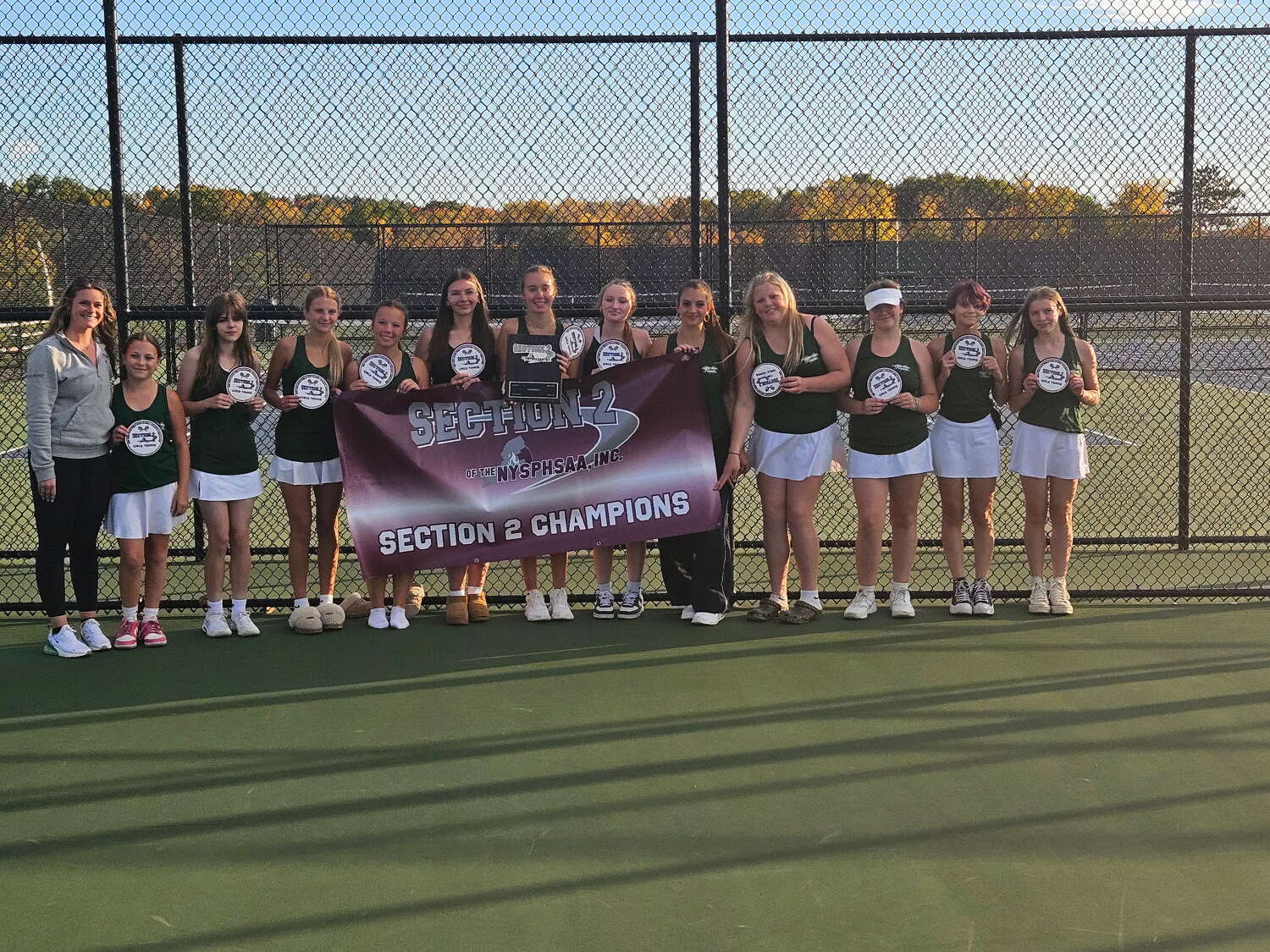 Greenwich rolls past top-seeded Greenville to claim Section 2 Class C-D tennis title