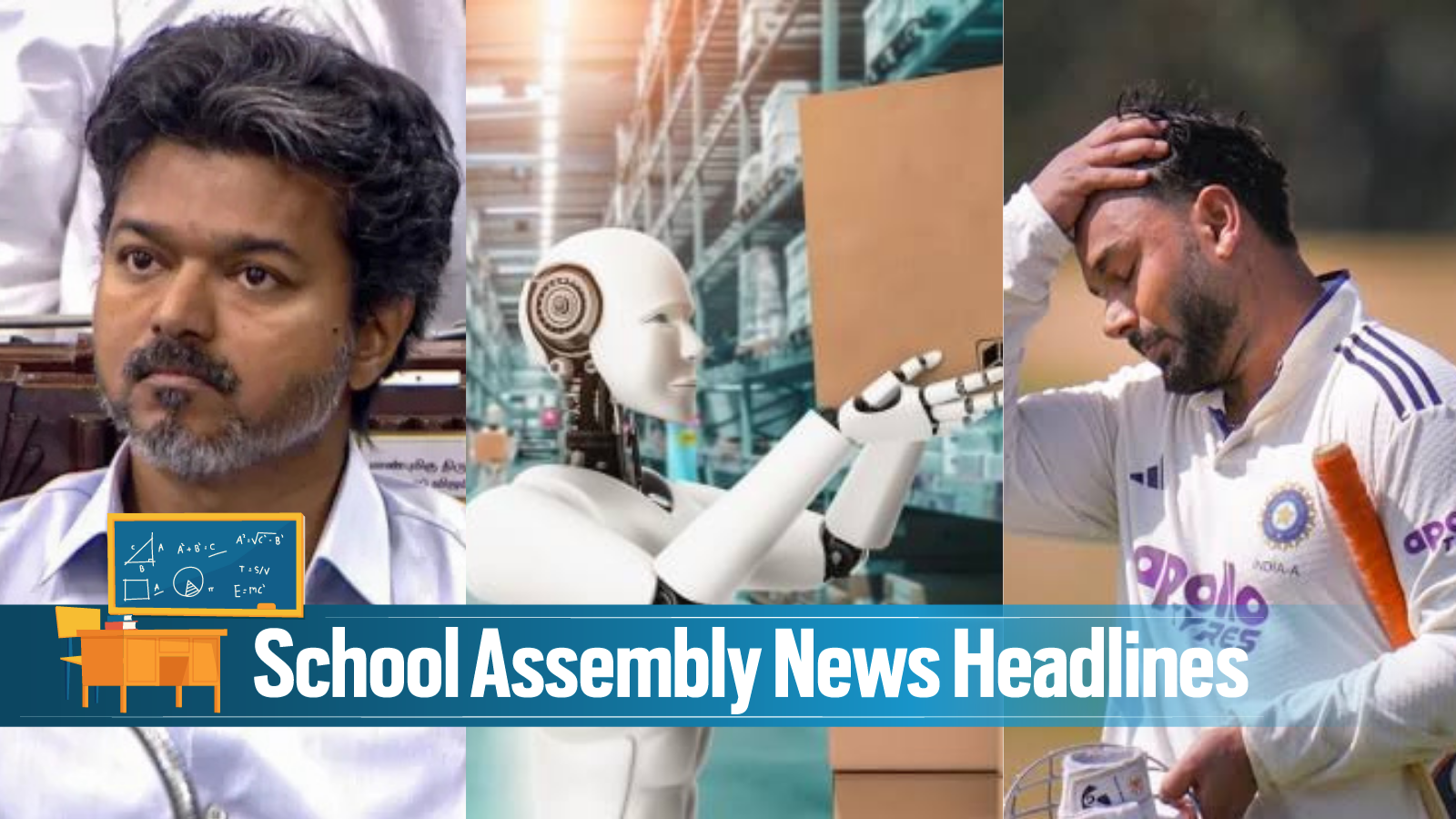 Today News Headlines for School Assembly, August 18, 2026: Tamil Nadu CM announces full waiver on farm loans, AI boss fires human employee for being late