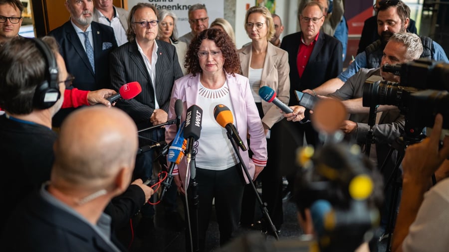 Parteiquerelen: Absage an Berlin: Thüringer BSW-Fraktion bleibt in Koalition