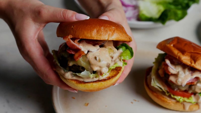 The fakeaway burger with a secret ingredient