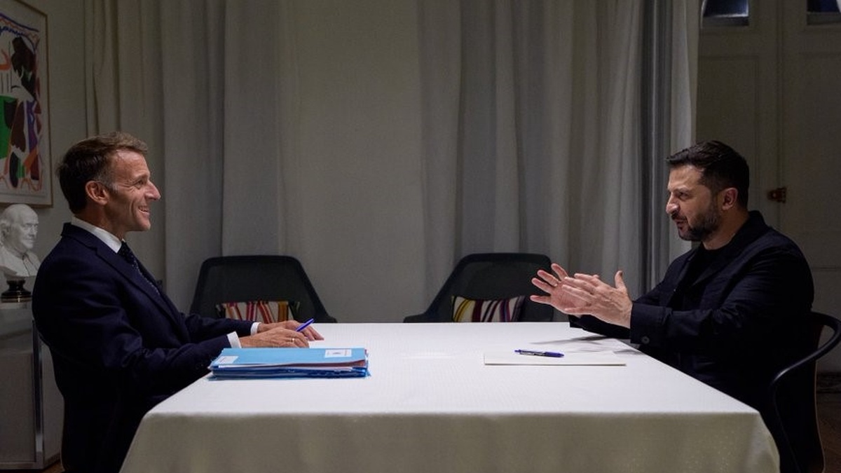 Zelenskyy meets Macron in Brussels on strengthening Ukrainian aviation