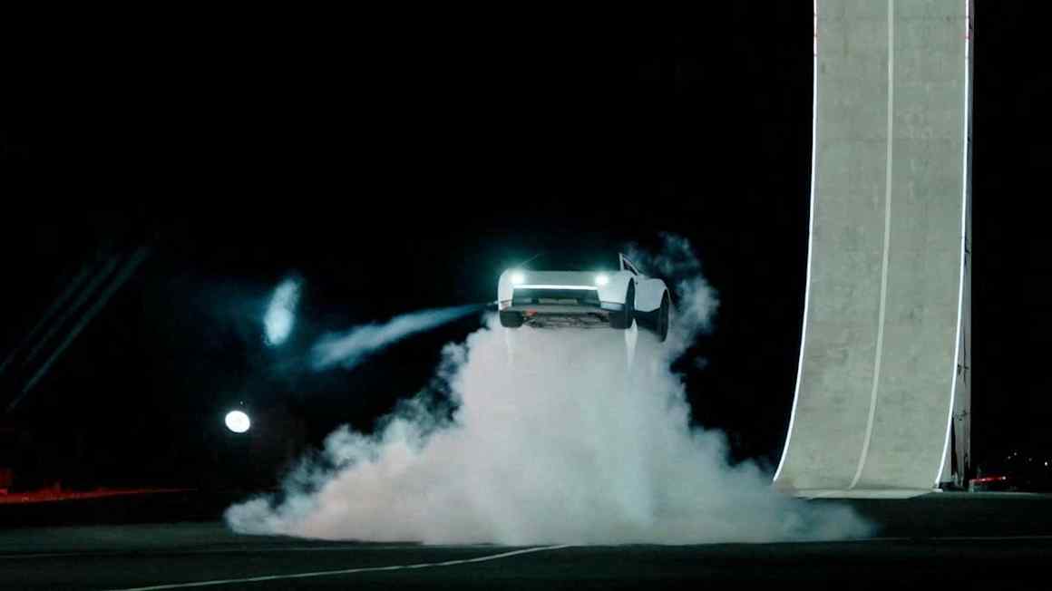 Tesla unveils ‘flying’ sports car with SpaceX rocket thrusters