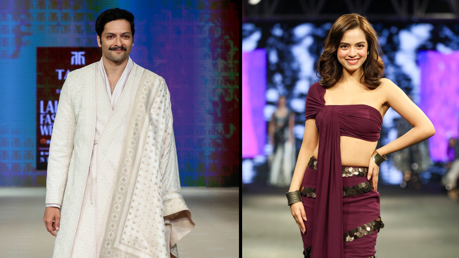 From groom-core to fishtail lehengas: Ali Fazal, Nitanshi Goel turn heads at Lakmé Fashion Week