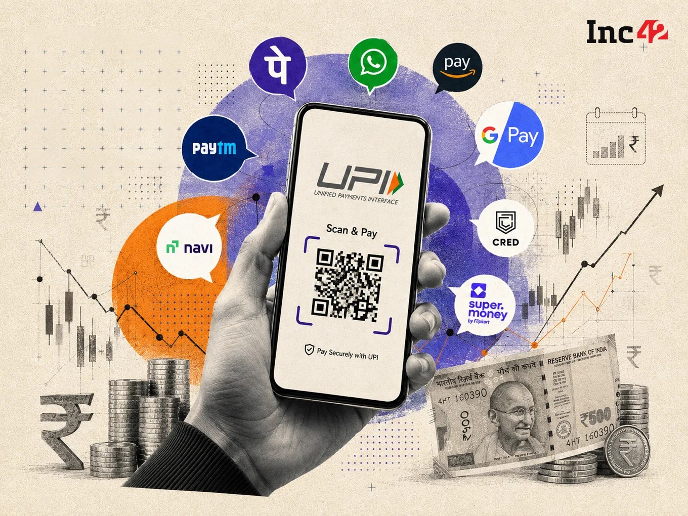 UPI In July: Navi Gains Market Share As PhonePe, Google Pay Slip Marginally