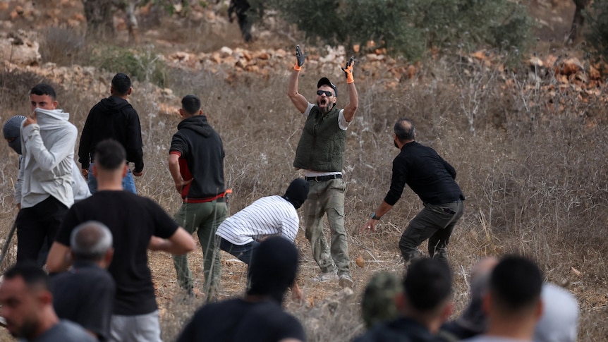 Violent clashes involving slingshots during West Bank olive harvest