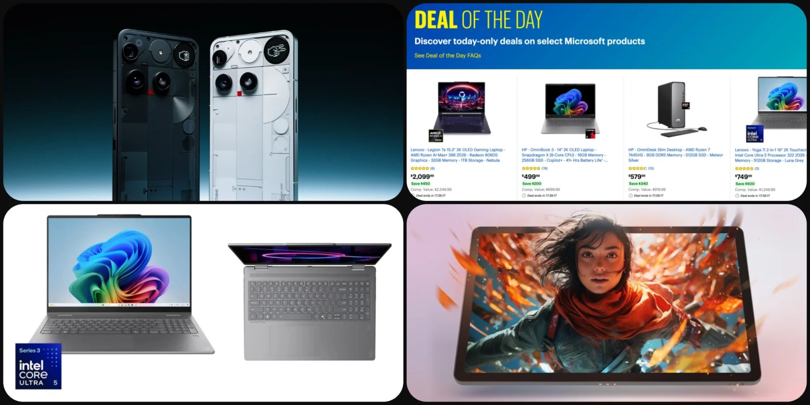 Deals: Nothing Phone (3) up to $300 off, Lenovo Android Idea Tab $142, Best Buy 1-day laptop sale up to $500 off, more