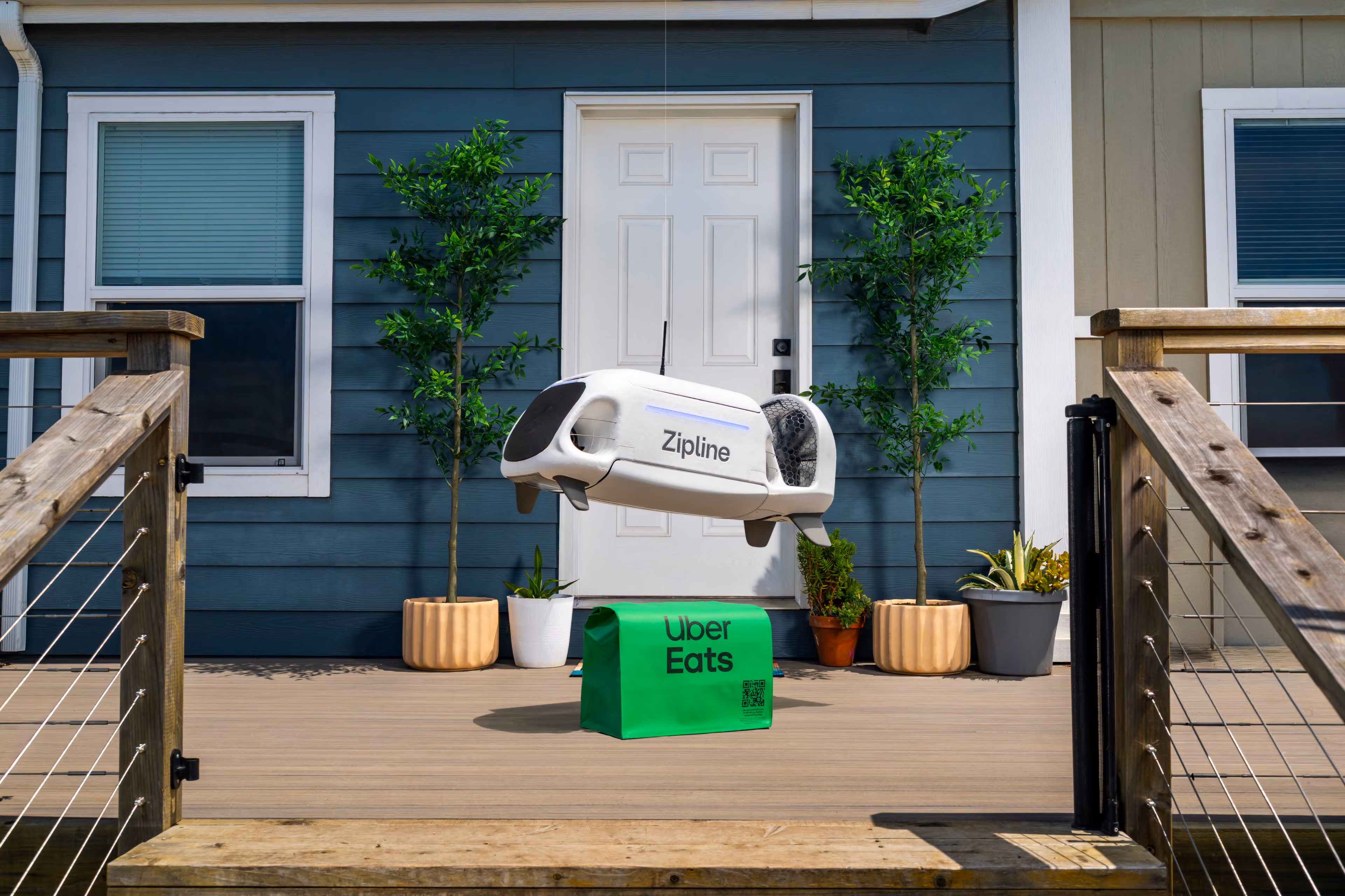 Uber partners with Zipline on Eats drone deliveries