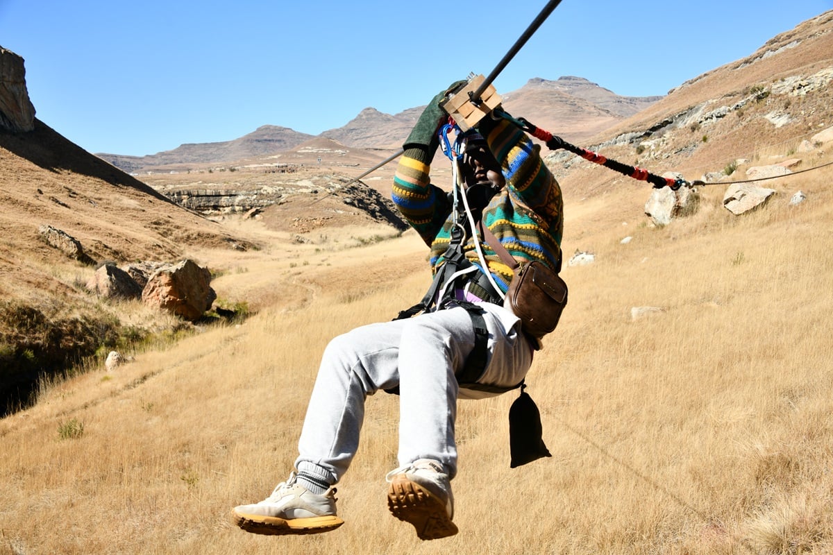 Look up! Is it a bird? A plane? No, it’s new ziplines at Golden Gate Highlands National Park