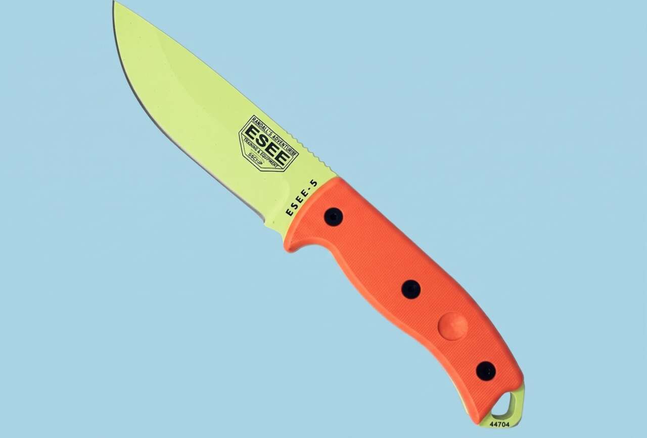This Bright Green ESEE-5 Isn’t Built for Lightweight Camping