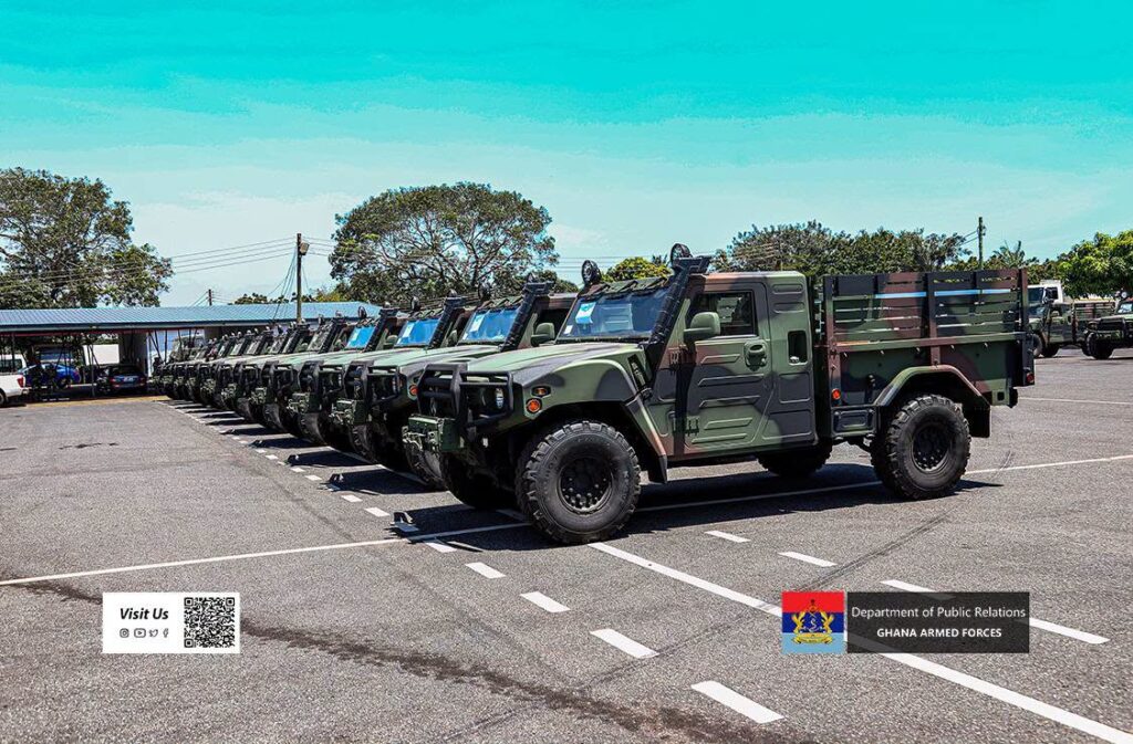 Ghana Armed Forces receives 45 utility vehicles to boost troop mobility