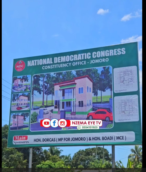 Jomoro MP, MCE collaborate to construct party office in Half Assini