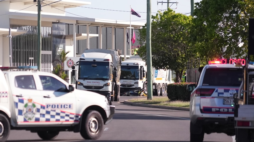 Motorcycle rider critical after Townsville garbage truck crash